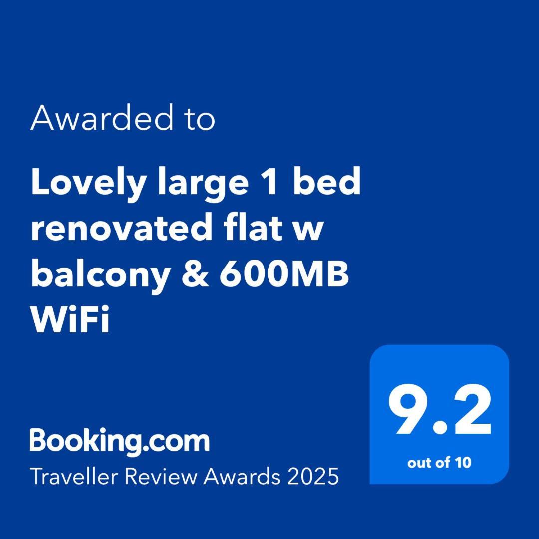 Lovely Large 1 Bed Renovated Flat W Balcony & 600Mb Wifi London Kültér fotó